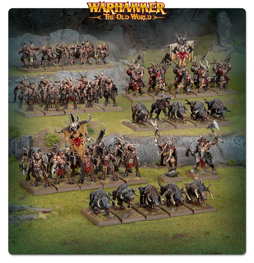 ( Pre Order ) Beastmen Brayherds: Battle March Army