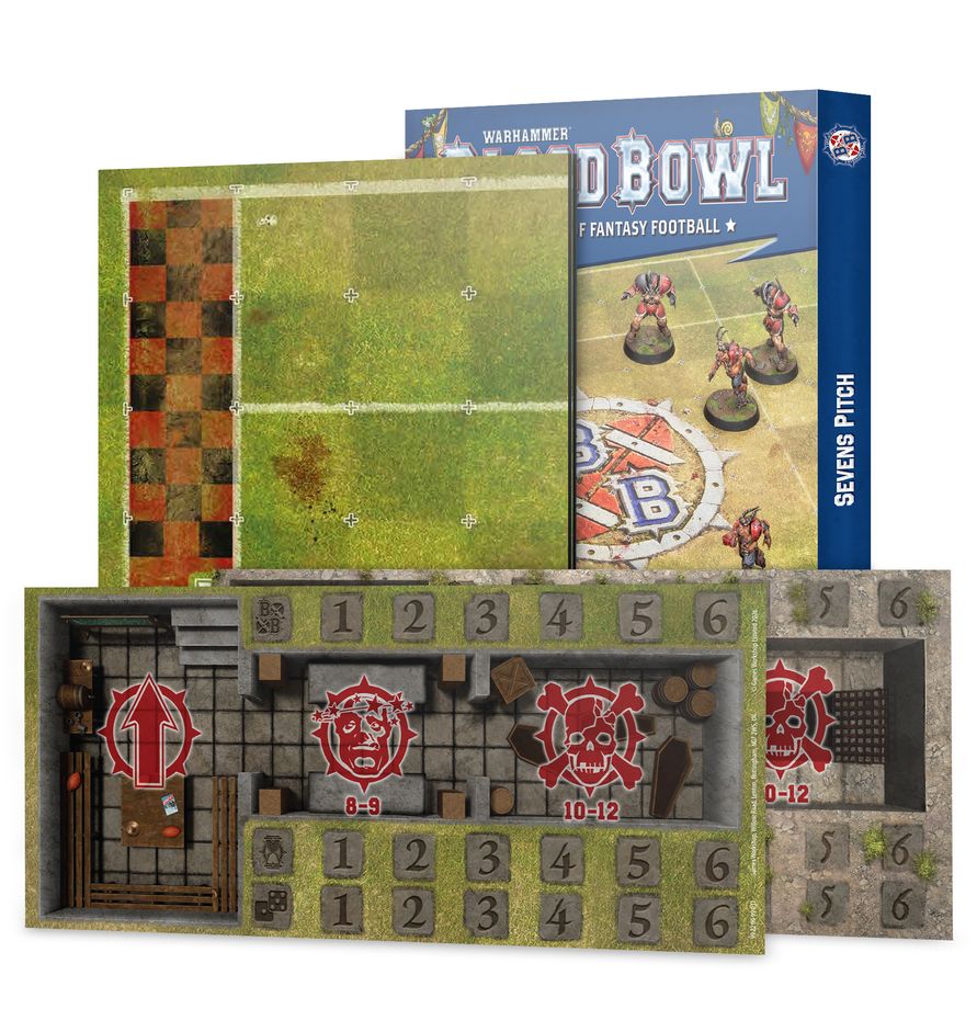 (Pre ordine) BLOOD BOWL Sevens Pitch: Double-sided Pitch and Dugouts