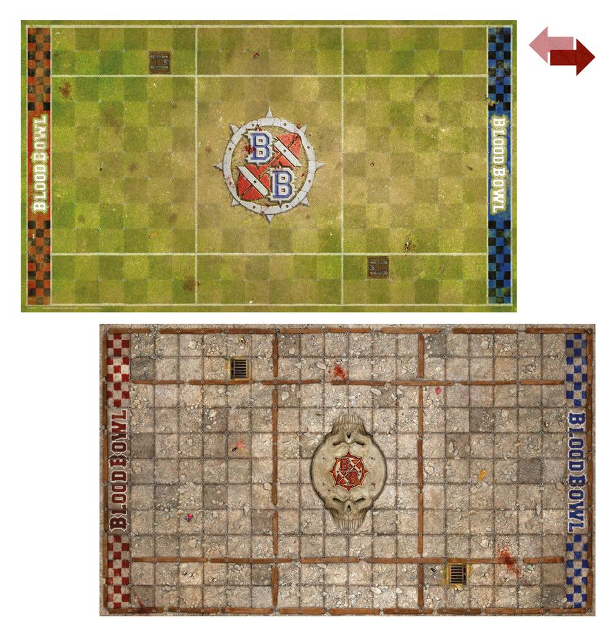 (Pre ordine) BLOOD BOWL Sevens Pitch: Double-sided Pitch and Dugouts
