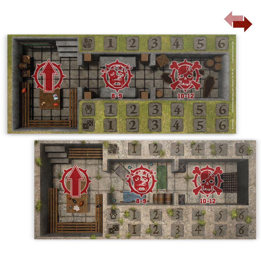 (Pre ordine) BLOOD BOWL Sevens Pitch: Double-sided Pitch and Dugouts