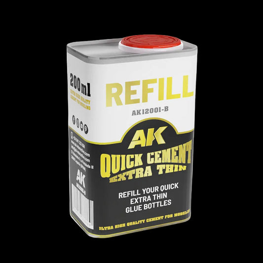 200 ML. REFILL – QUICK CEMENT EXTRA THIN (GLUE)