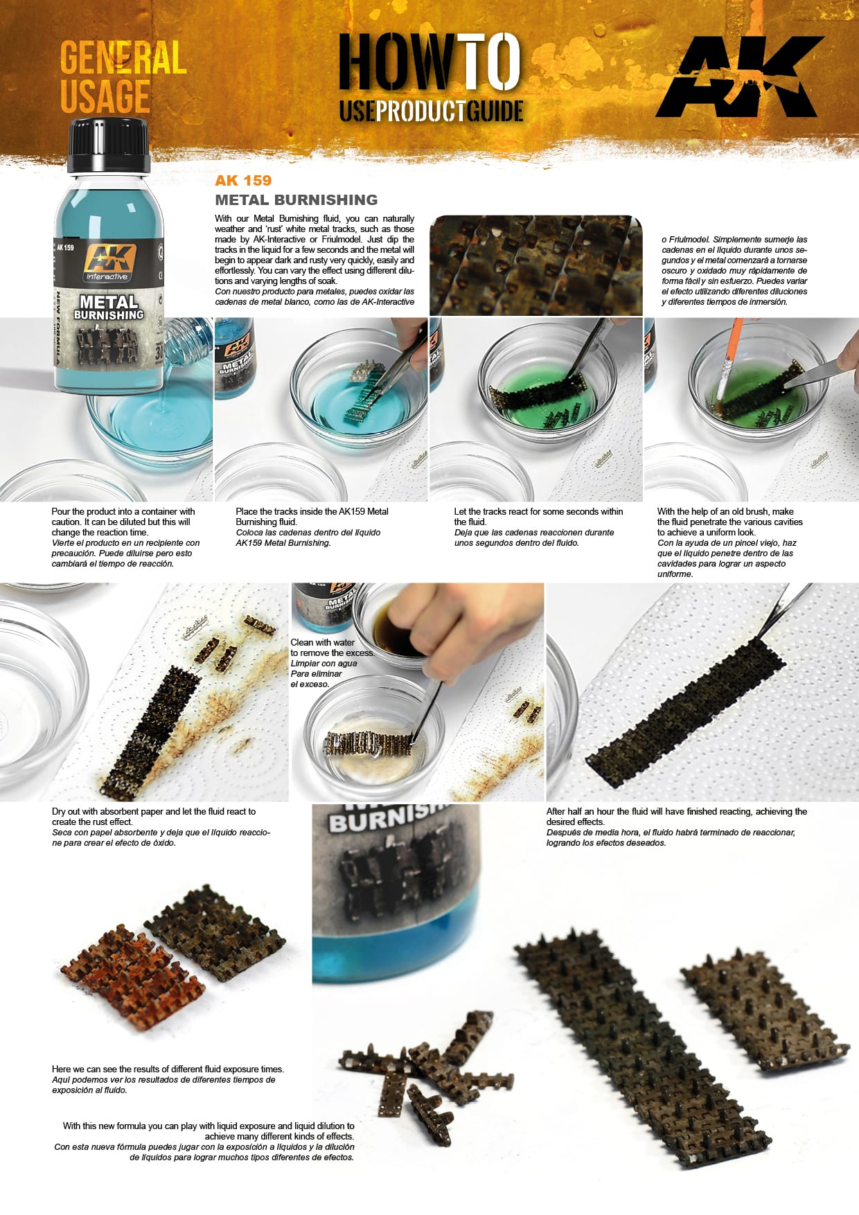 Metal burnishing fluid