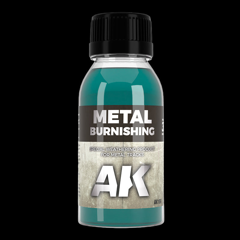 Metal burnishing fluid