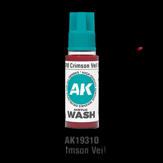 CRIMSON VEIL – ACRYLIC WASH