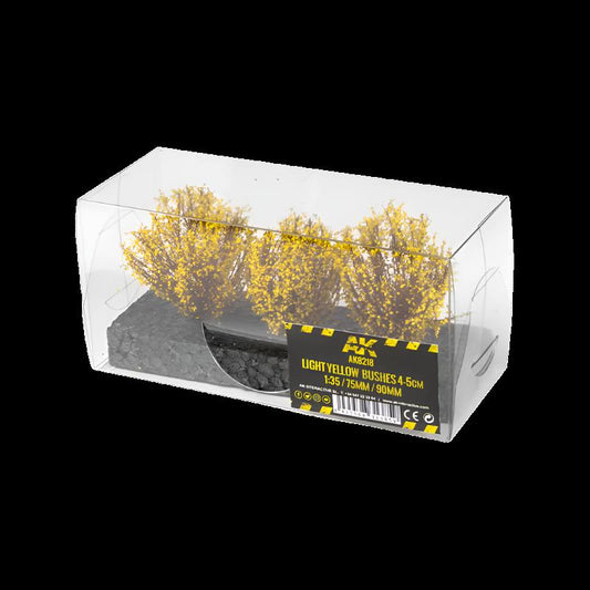 LIGHT YELLOW BUSHES 4-5CM 1:35 / 75MM / 90MM