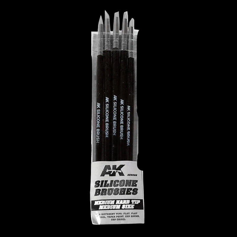 MEDIUM SILICONE BRUSHES MEDIUM TIP (5 SILICONE PENCILS)