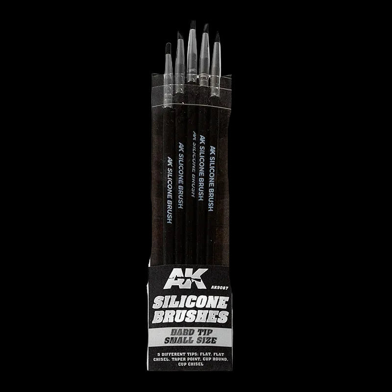 SMALL SILICONE BRUSHES HARD TIP (5 SILICONE PENCILS)