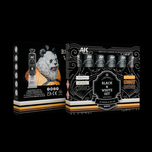 BLACK & WHITE SET – ARTISTIC DENSE ACRYLIC COLOR