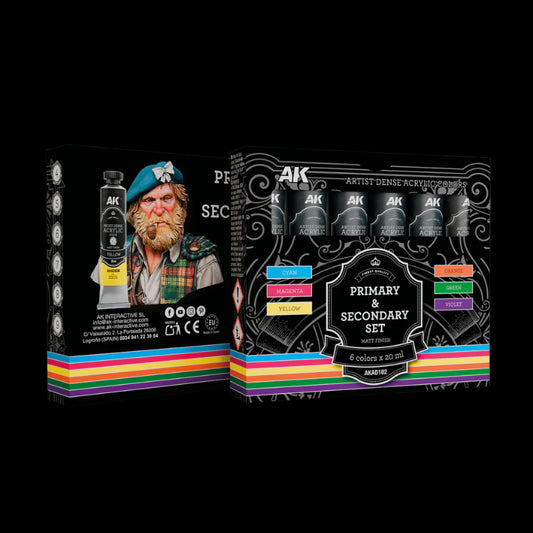PRIMARY & SECONDARY SET – ARTISTIC DENSE ACRYLIC COLOR