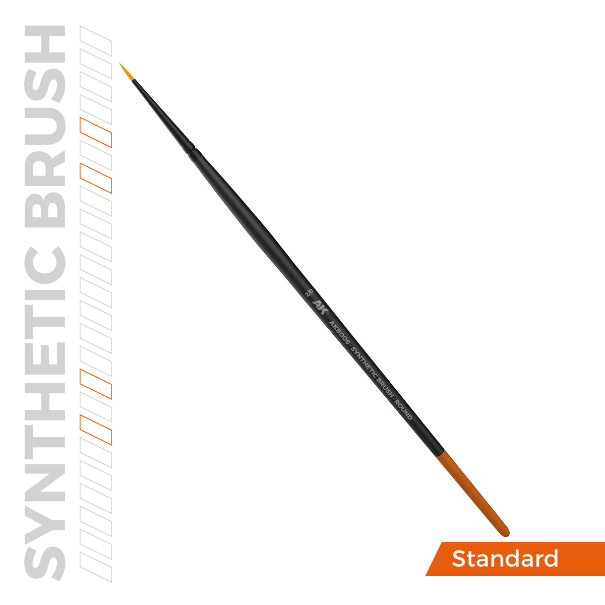 N°2/0 Round Brush. Synthetic