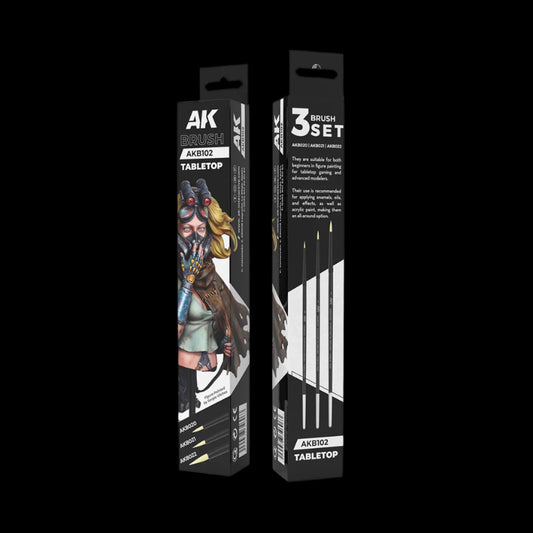 TABLETOP SYNTETHIC BRUSHES SET