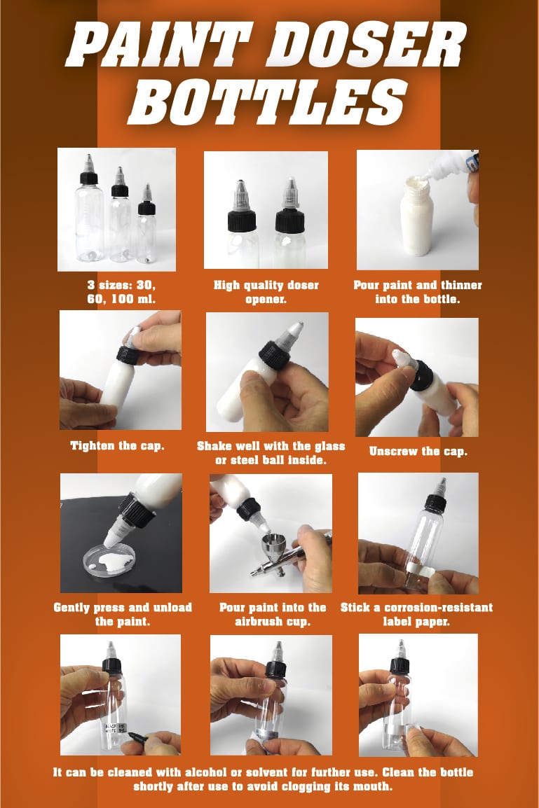 PAINT DISPENSER BOTTLES 30ML