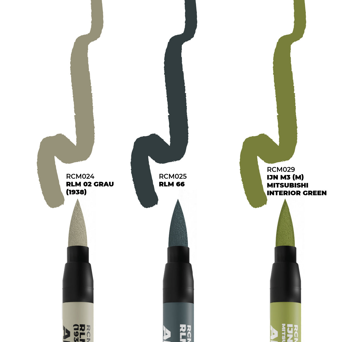 WWII AXIS AIRCRAFT COCKPIT COLORS – RC MARKERS SET