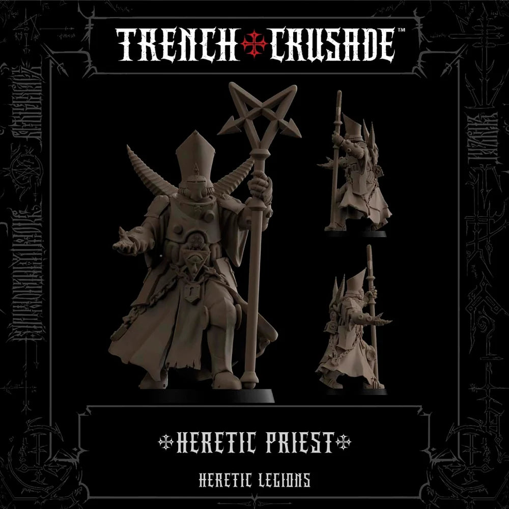 Heretic Legions Heretic Priest with Polearm, Knife