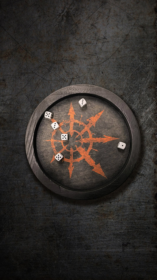 Tira Dadi con tappetino Chaos nero