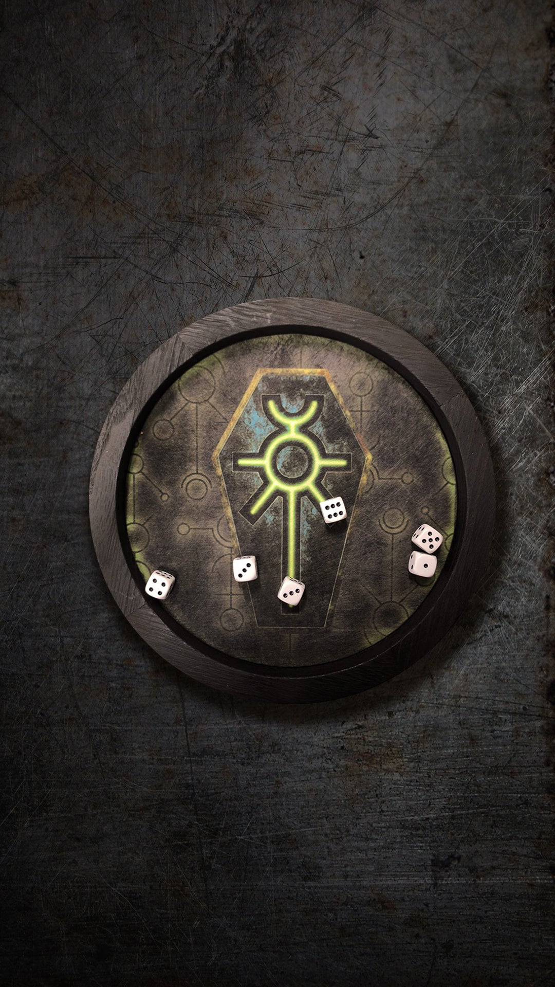 Tira Dadi con tappetino Necron