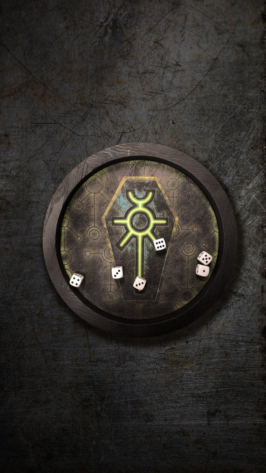 Tira Dadi con tappetino Necron