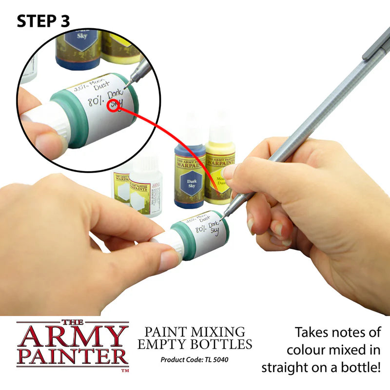 Paint Mixing Empty Bottles
