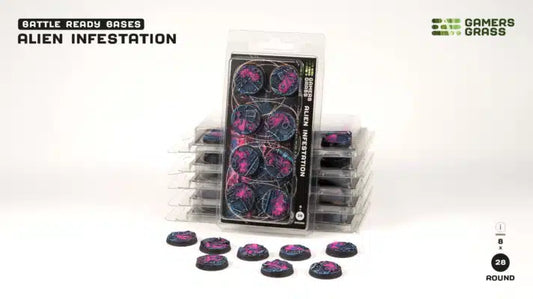 Alien Infestation Bases, Round 28mm (x8)