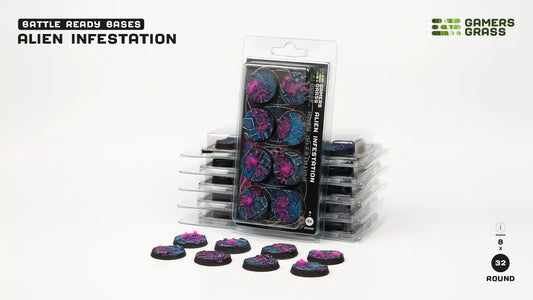 Alien Infestation Bases, Round 32mm (x8)