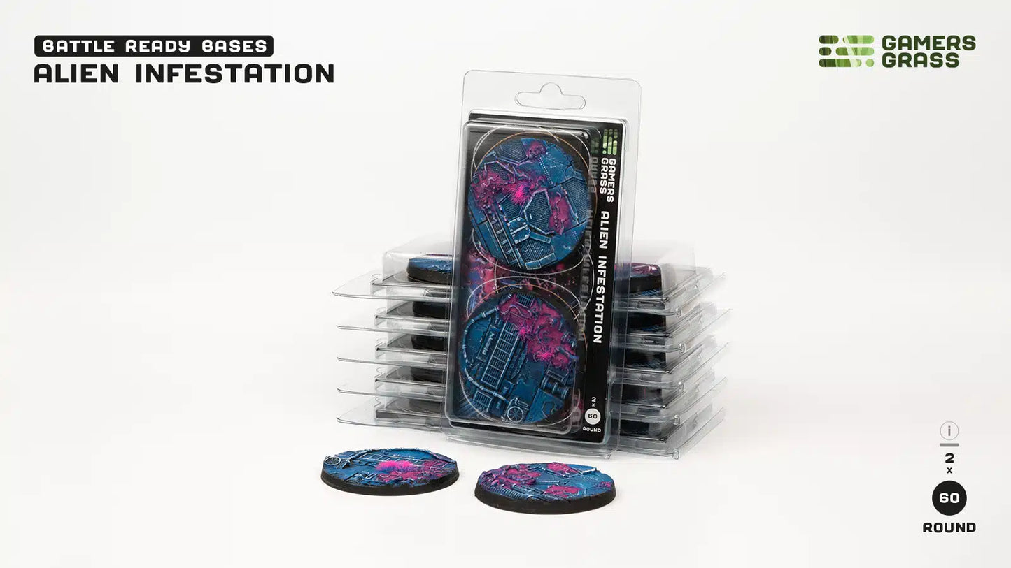 Alien Infestation Bases, Round 60mm (x2)
