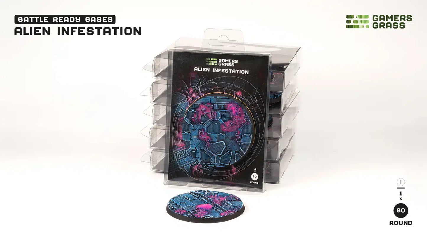 Alien Infestation Bases, Round 80mm (x1)