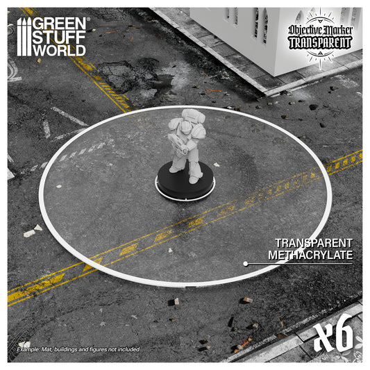 Aree Obiettivo Base Trasparenti Wh40k compatibles