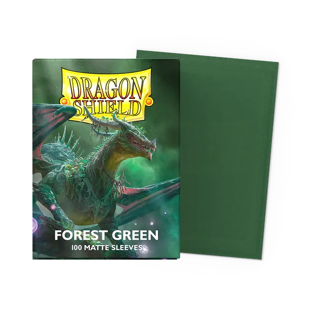 Dragon Shield - Confezione 100 Sleeves Standard Matte Forest Green