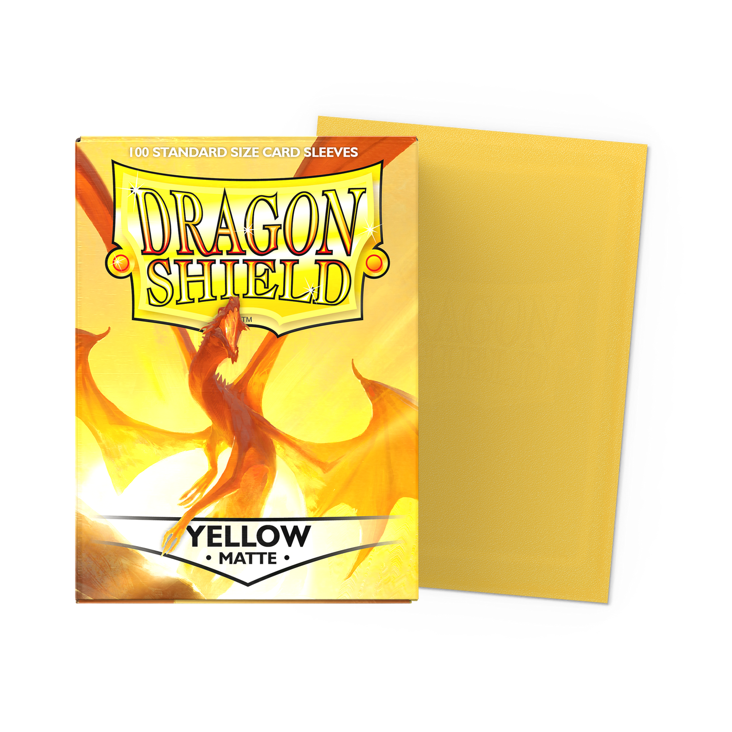 Dragon Shield - Confezione 100 Sleeves Standard Matte Yellow