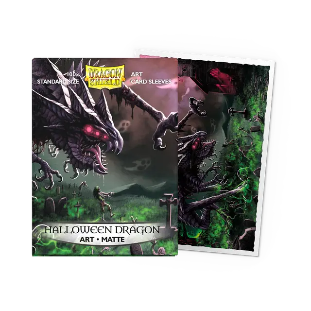 Confezione 100 Standard Size Matte Halloween Dragon 2020 - Matte Art Sleeves