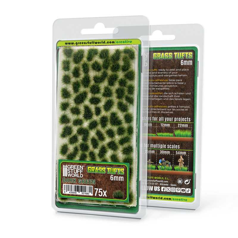 Ciuffi d'Erba - Tuft 6 mm - Verde Scuro