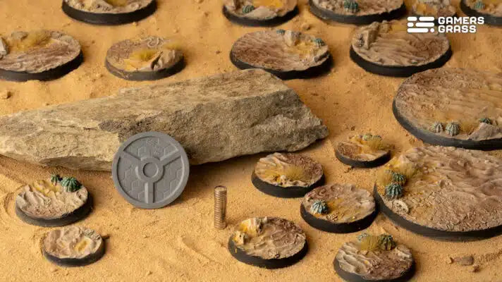 Deserts of Maahl Bases, Round 32mm (x8)