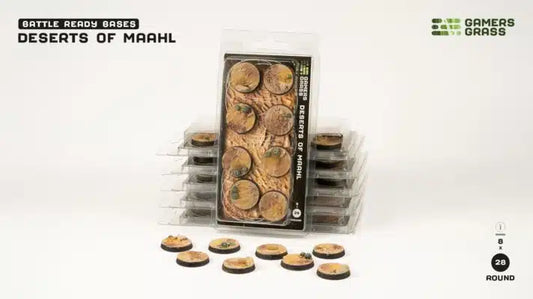 Deserts of Maahl Bases, Round 28mm (x8)
