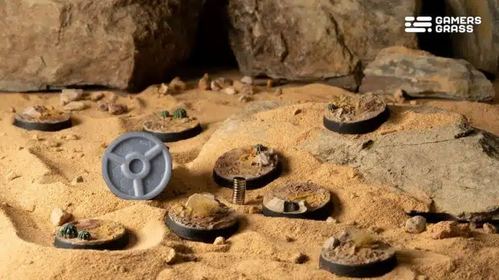 Deserts of Maahl Bases, Round 28mm (x8)