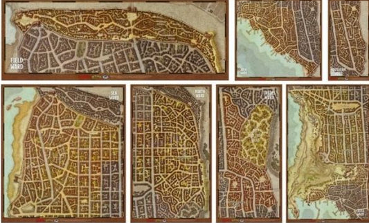 D&D 5 Edizione Waterdeep - Mappe Dei Quartieri