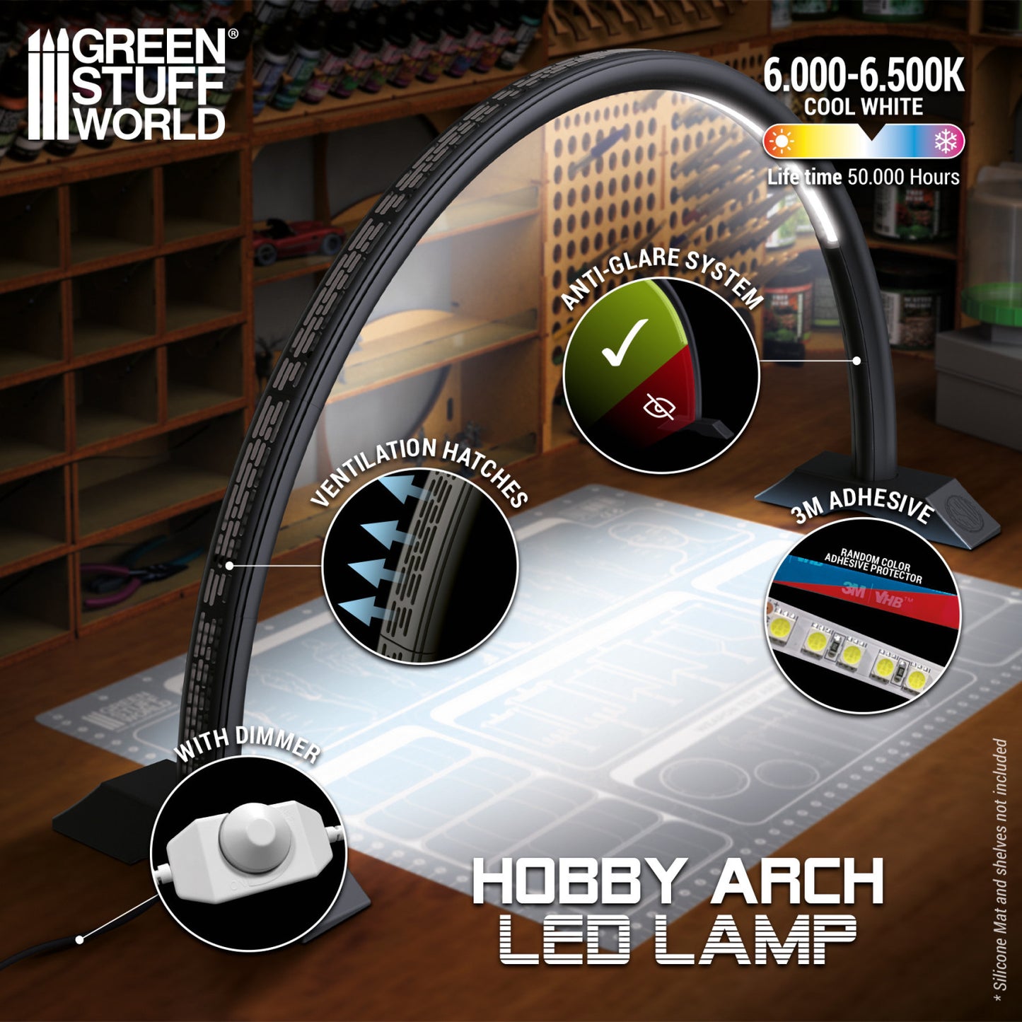 Lampada ad arco LED - Darth Black