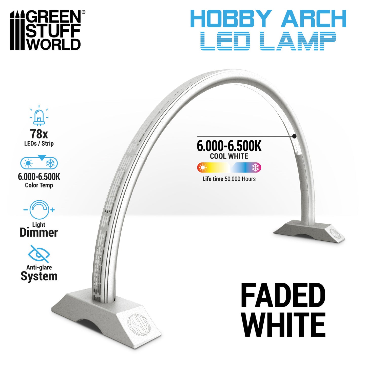 Lampada ad arco LED - Faded White