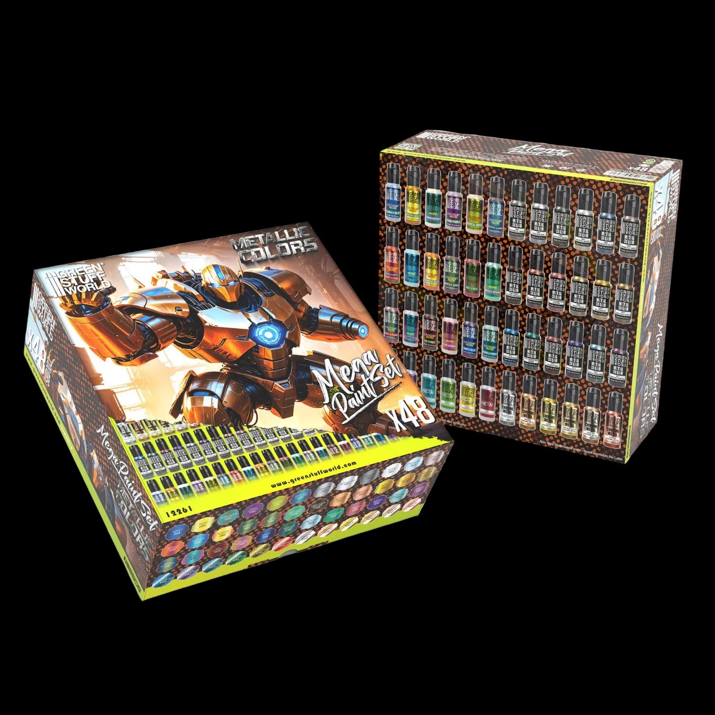 Mega set di colori metallici