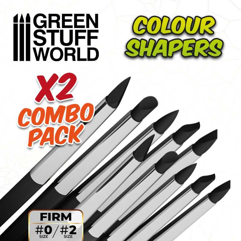 Pennelli in Silicone - Misura 0 e 2 - NERO FIRM