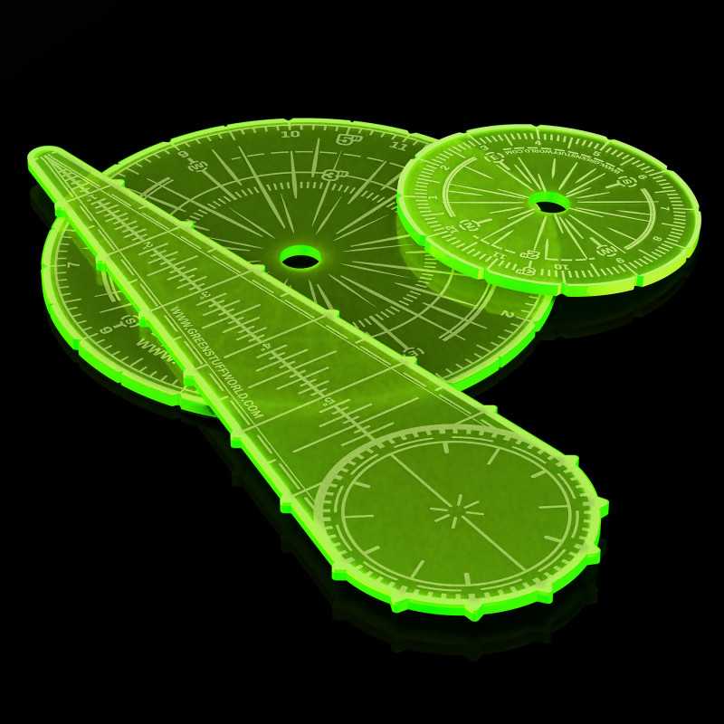 Set di Sagome per Wargame - Verde Fluo