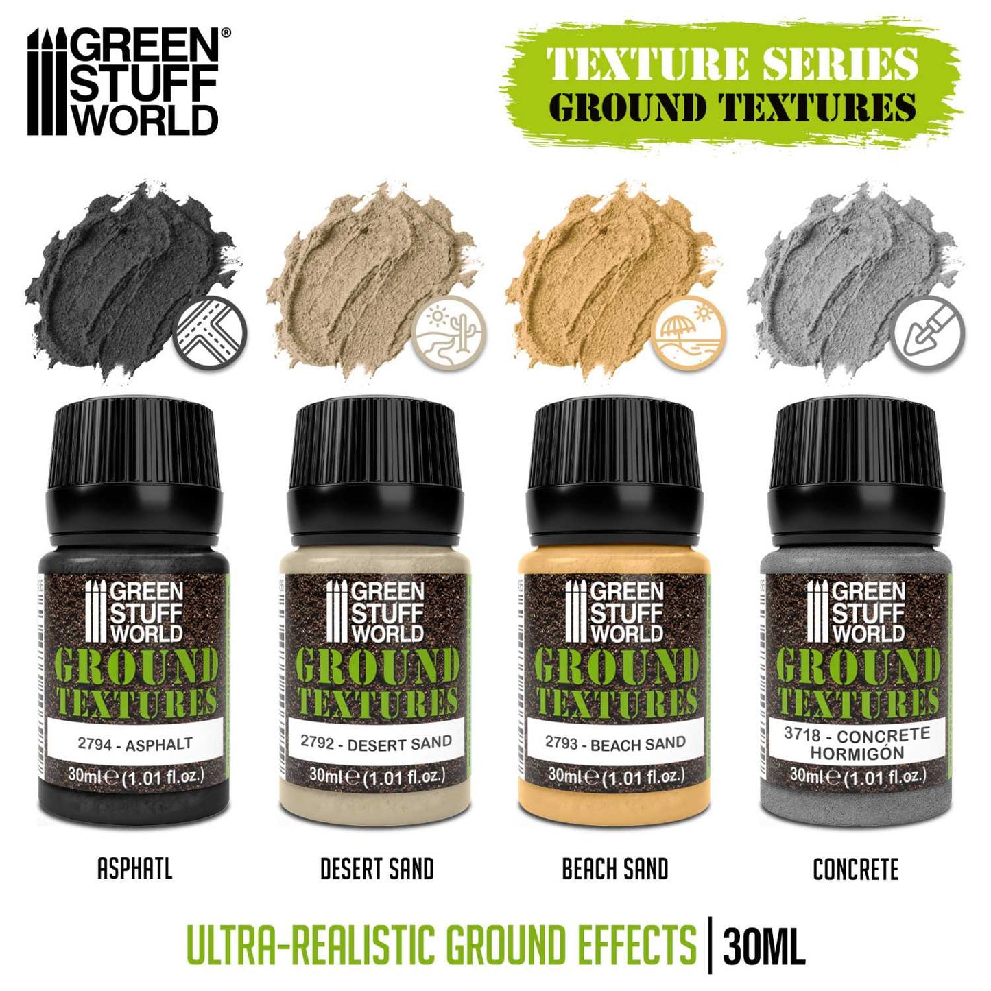 Set di texture del suolo 30ml