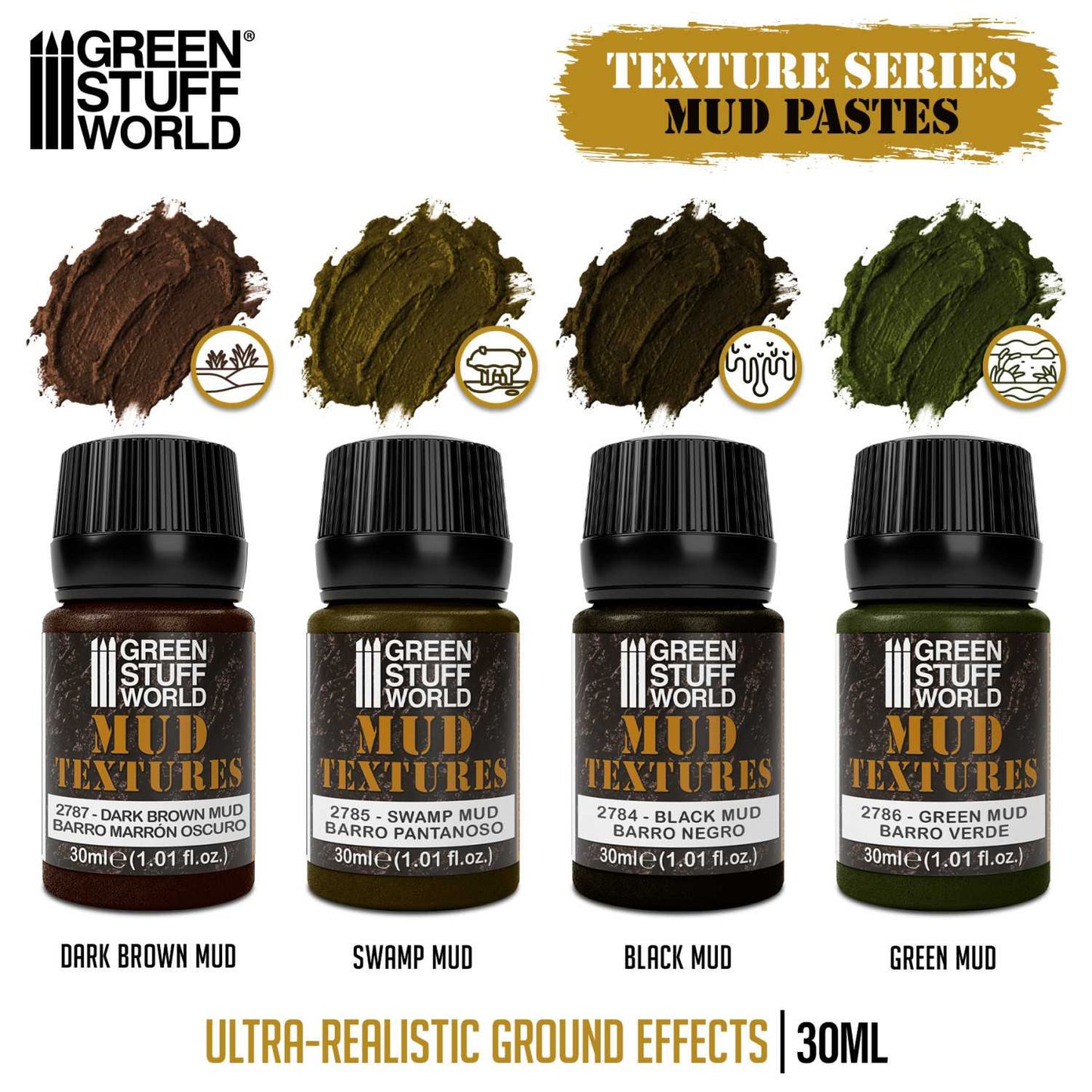 Set di texture di fango 30ml