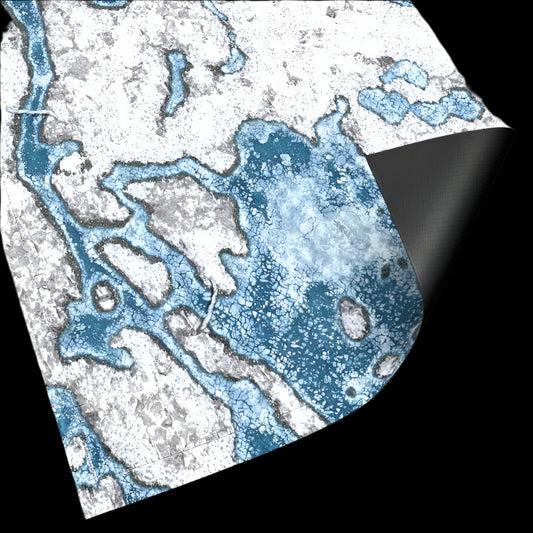 Tappetino neoprene 44x60" Blizzard Hollows con linee di schieramento (114x155cm)