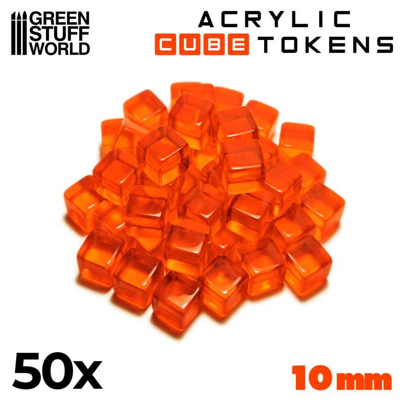 Tokens Cubetti - Arancione 10mm