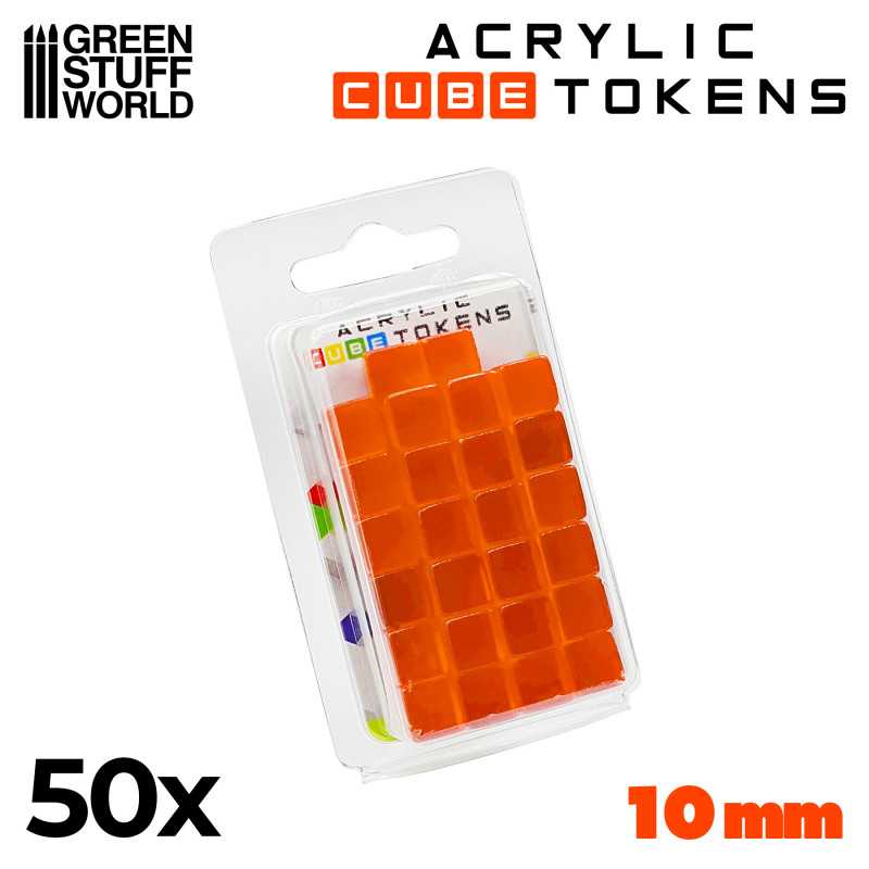 Tokens Cubetti - Arancione 10mm