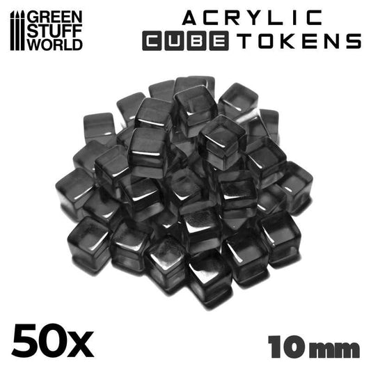 Tokens Cubetti - Nero 10mm