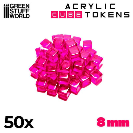 Tokens Cubetti - Rosa 8mm