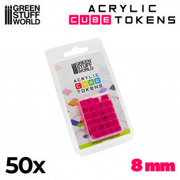 Tokens Cubetti - Rosa 8mm