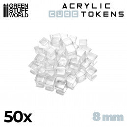 Tokens Cubetti - Trasparenti 8mm