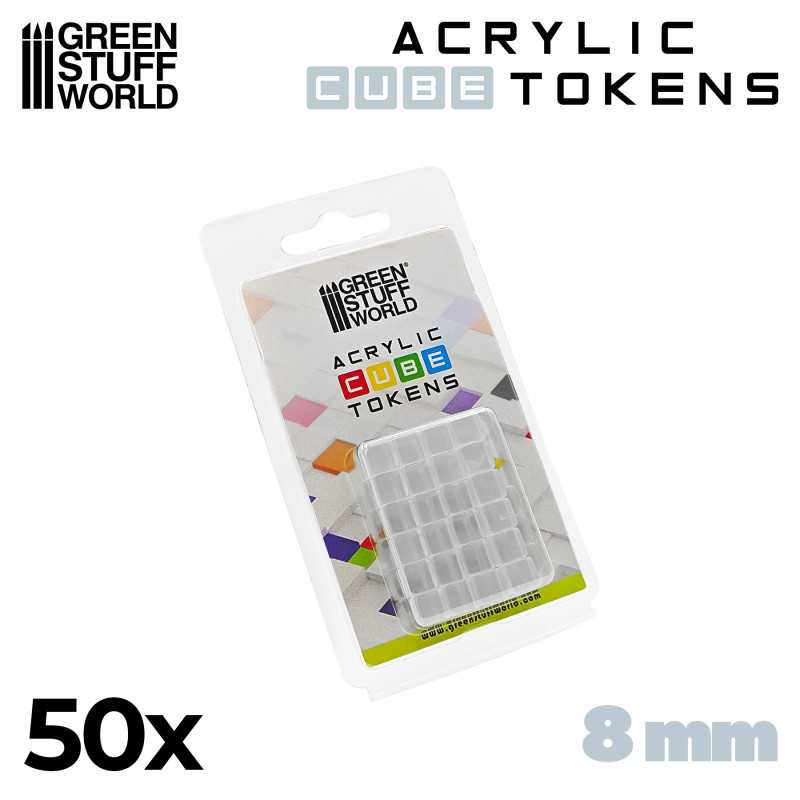 Tokens Cubetti - Trasparenti 8mm
